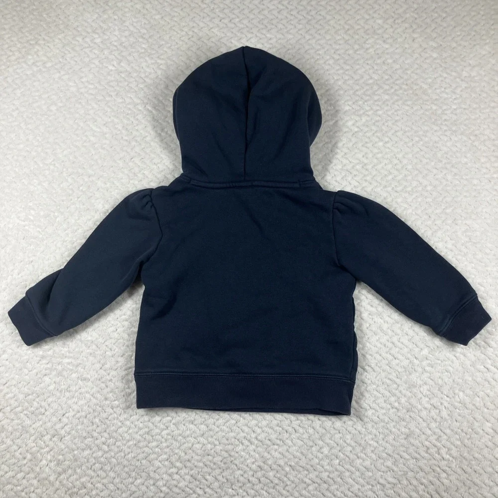 Baby Gap Toddler Girls‎ Blue Hoodie 2T Logo Cotton
